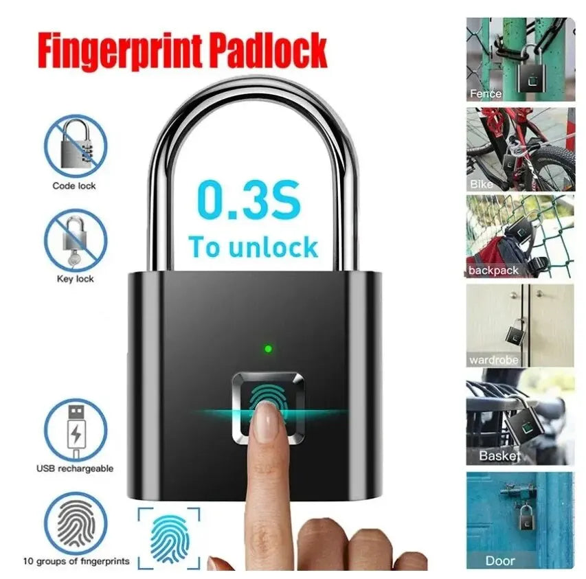 SecureSmart Fingerprint Padlock