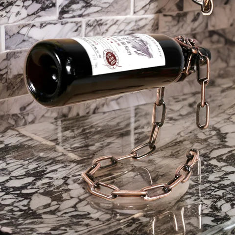 Floating Chain Wine Rack